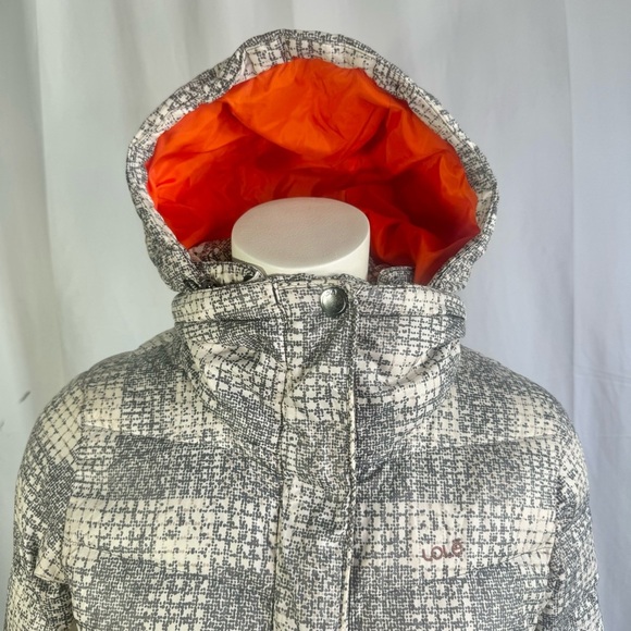 LOLE WINTER COAT WHITE GREY JACKET DUCK DOWN FILLED WOMAN SIZE XS - Picture 10 of 17